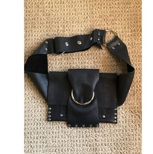 Pure leather handmade waist purse / fanny pack